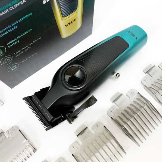 Акумуляторна машинка для стрижки VGR V-196 GREEN | Зображення 8