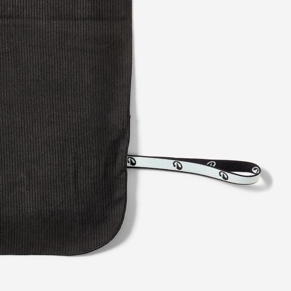 Рушник з мікрофібри розмір ХL 110 × 175 см чорний в сіру полоску - One Size | Зображення 3