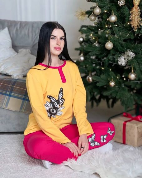 Піжама жіноча Носи своє 52 Жовтий (p-8505-135296) | Зображення 8