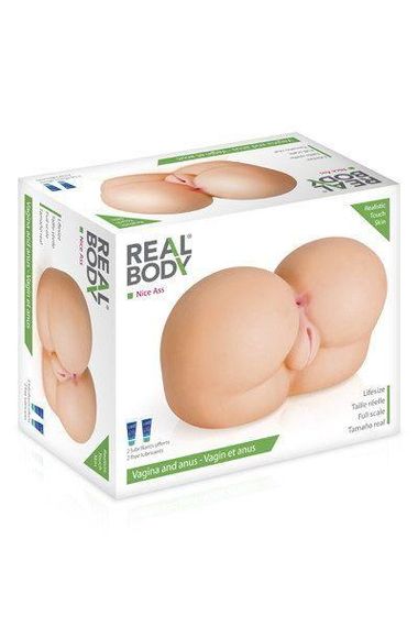 Мастурбатор-попка Real Body — Nice Ass, два входи: вагіна та попка Sex Aura | Зображення 3