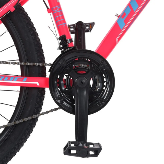 Велосипед "BELLE" PROF1 G26BELLE A26.1 26 д. Алюм.рама 17 ", SHIMANO 21SP, алюм.DB, FW TZ500, малиново-білий | Зображення 3
