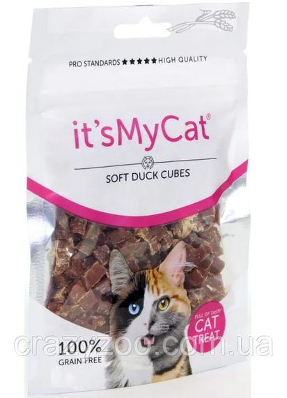 Лакомство для котов It's My Cat Soft Duck Cubes кубики из утки 50 г IMC45500 | Зображення 1
