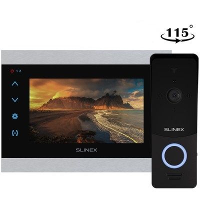 Комплект видеодомофона Slinex SL-07N Cloud Black  ML-20HD | Зображення 6
