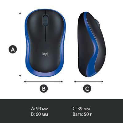 Мишка Logitech M185 blue (910-002239) (910-002239) | Зображення 8
