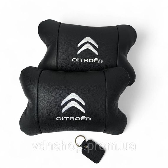 Подушка для підтримки голови Citroën, Подушка підголівник в подарунок, Подарунок водієві QK-39