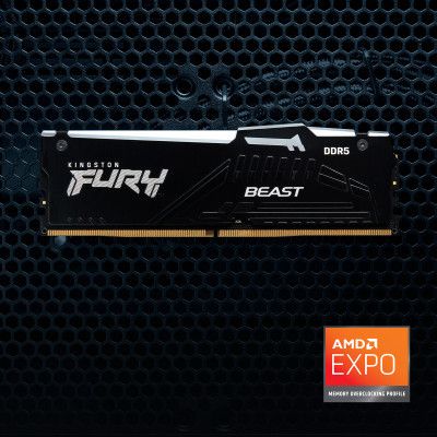 Модуль памяти для компьютера DDR5 64GB (2x32GB) 5200 MHz Beast RGB EXPO Kingston Fury (ex.HyperX) (KF552C36BBEAK2-64) | Зображення 3