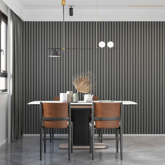 Декоративна стінова рейка вугілля 3000*160*23мм (D) SW-00001534 | Зображення 7