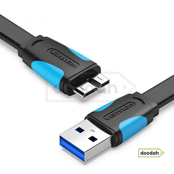 Кабель USB 3.0  на Micro-B - Vention 2 m Black (для hdd)