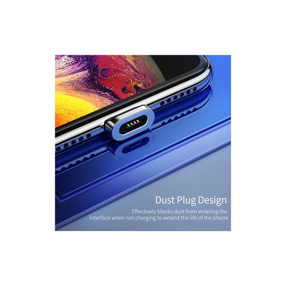 Дата кабель USB 2.0 AM to Micro 5P 1.0m Magnetic black Essager (EXCCXM-ML01) | Зображення 2