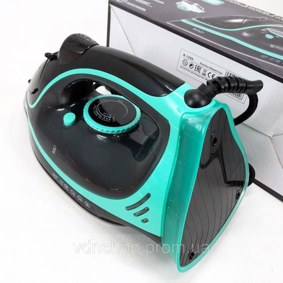 Утюг для любой одежды RAF R.1250 2200 Вт, Паровой утюг для разных типов тканей Мощный паровой LA-30 | Зображення 2