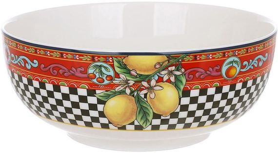 Салатник порцеляновий Sicilia "Limoni" 1600мл (Лимони)