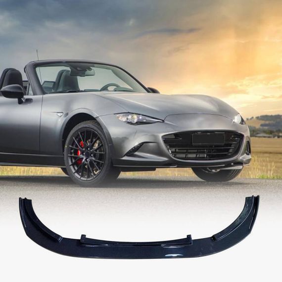 Передний бампер Лип V1 (2022-2025, Карбон) для Mazda MX-5 2014- гг