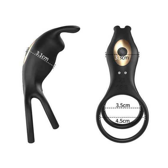 Смарт виброкольцо на пенис и мошонку Love Spouse "Rabbit" | Зображення 3