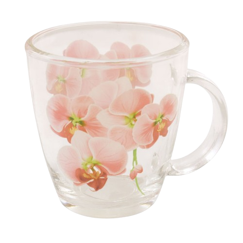 OCT25  A2410T  Кухоль 340 мл скляний   Міні  Орхідея 7013499900