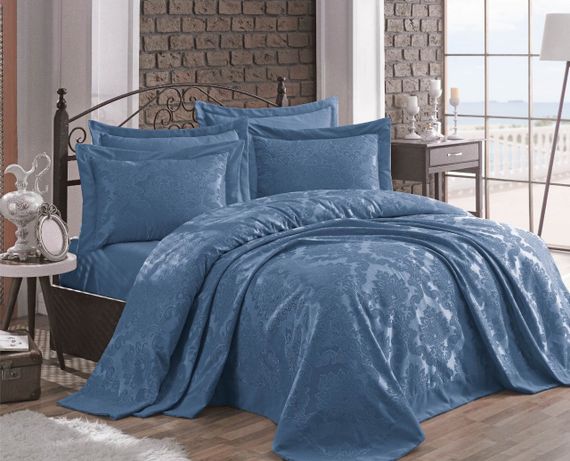 Покрывало Gardines 240х260 см Ezgi синие