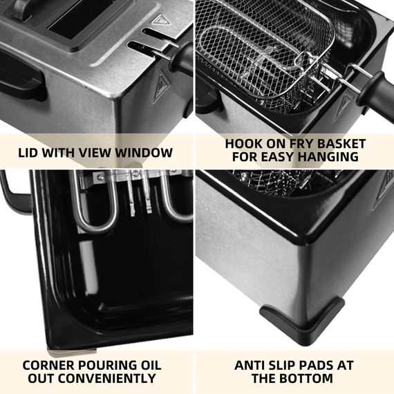 Фритюрниця з регульованим термостатом XPRO KB-2079 (40988-KB-2079_1478) | Зображення 2