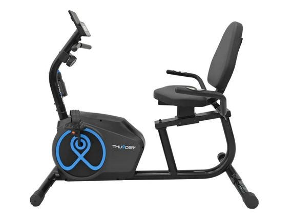 Велотренажер горизонтальний THUNDER JET чорно-синій | Зображення 4