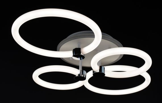 Люстра світлодіодна стельова LED світильник для квартири на стелю лед з пультом 26950 Білий 12х43х65 см. | Зображення 3