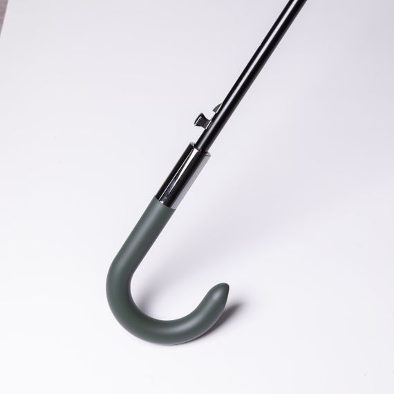 Класична парасолька-тростина напівавтомат з поліестеру 16 спиць діаметр 117 см Зелена HP-23-4GR | Зображення 4