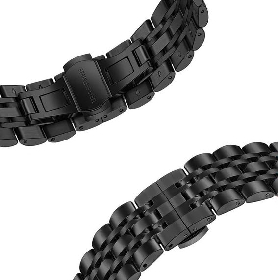 Металевий ремінець Primolux Steel Link для годинника Xiaomi Amazfit T-Rex 2 (A2170) - Black | Зображення 2