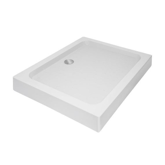 Душевой поддон KAPIELKA ST100x80х14 низкий, прямоугольный, диаметр слива 52 мм Lidz