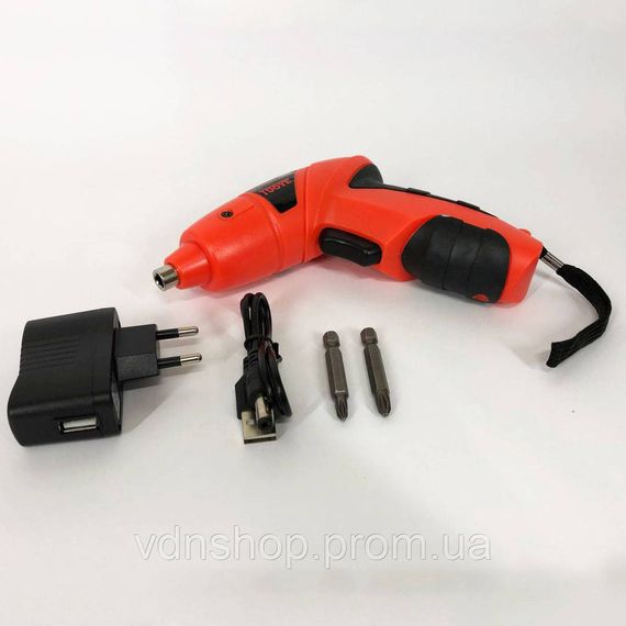 Надійний електричний шуруповерт, Безщітковий акумуляторний шуруповерт з набором біт BE-74 | Зображення 7