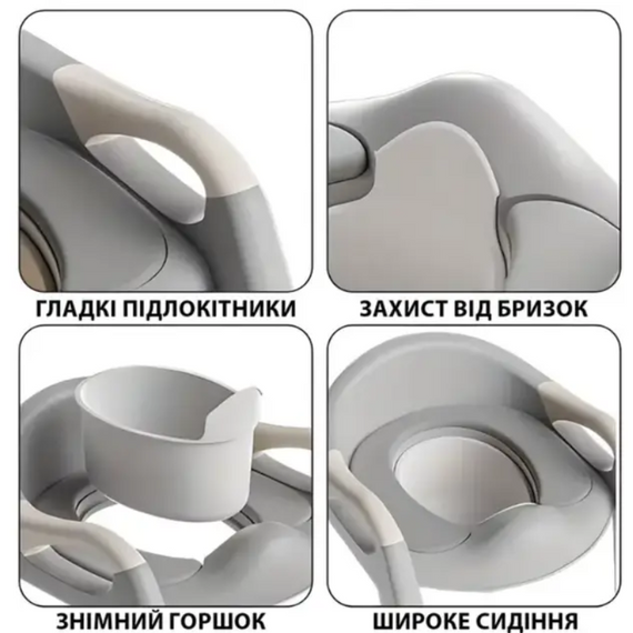 Дитяче сидіння на унітаз зі сходинкою Babycare, складана дитяча накладка на унітаз зі сходинкою Зелений | Зображення 7