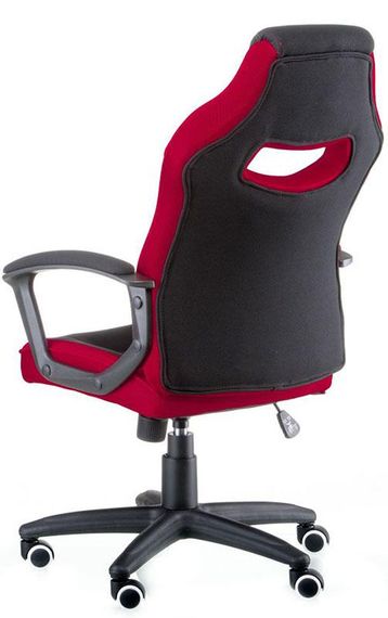 Геймерское кресло Riko black/red, цвет черно - красное, обивка - ткань | Зображення 5