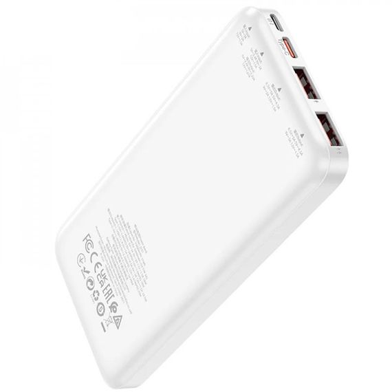 Портативний ЗП Power Bank Hoco J101 Astute PD20W+22.5W 10000 mAh White | Зображення 2