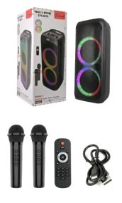 Беспроводная караоке-колонка с двумя микрофонами SPS ZQS10209