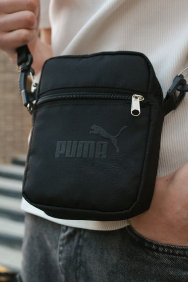 Барсетка чорна small Puma чорний логотип | Зображення 2