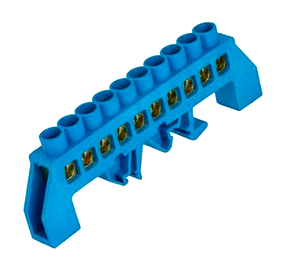 Універсальна Шина ізольована «N» на DIN-рейку ШЛС 6х9-10 синій Ny95500460