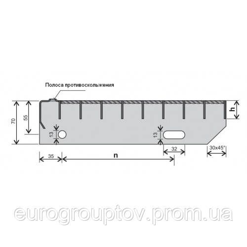 Сварные ступени 34х38/30х2/800x270 | Зображення 1
