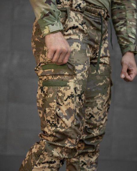 Зимние штаны soft shell BANDIT пиксель ТР6410 | Зображення 4