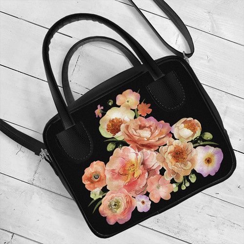 Сумка жіноча Kitto Рожеві квіти 25x20x9 см (SKI_23S004_BL)