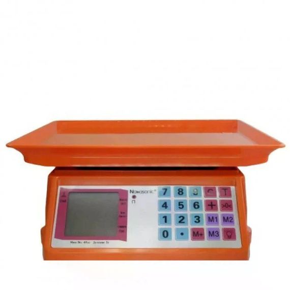 Ваги Nocasonik NK-4017 до 50 кг • Торговельні електронні ваги Nocasonik NK-4017 з акумулятором 4 В і розрахунком вартості | Зображення 2