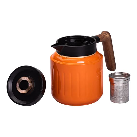 Чайник термос с индикатором температуры и заварником 1 л оранжевый HP-14-51O | Зображення 3