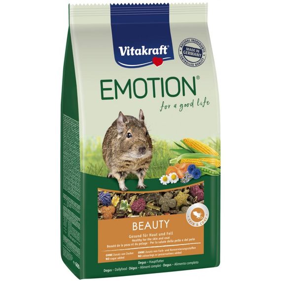 Корм Vitakraft Emotion Beauty Selection для дегу, 600 г (для кожи и шерсти)