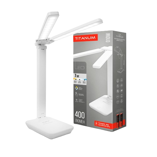 Лампа настільна LED 7W 2700-6000К 220V з акумулятором TLTF-010W Titanum | Зображення 1