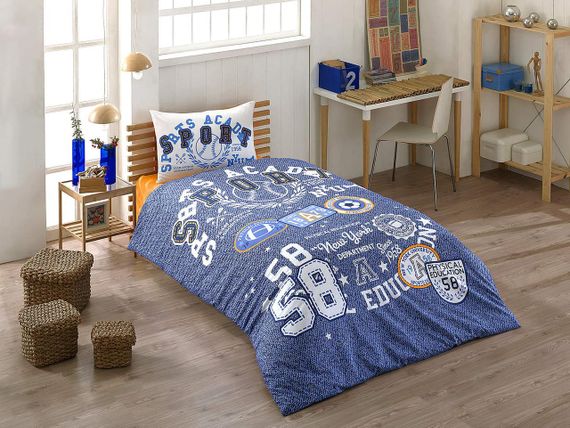 Комплект постільної білизни  Kristal Young 160×220 см Sporty Mavi