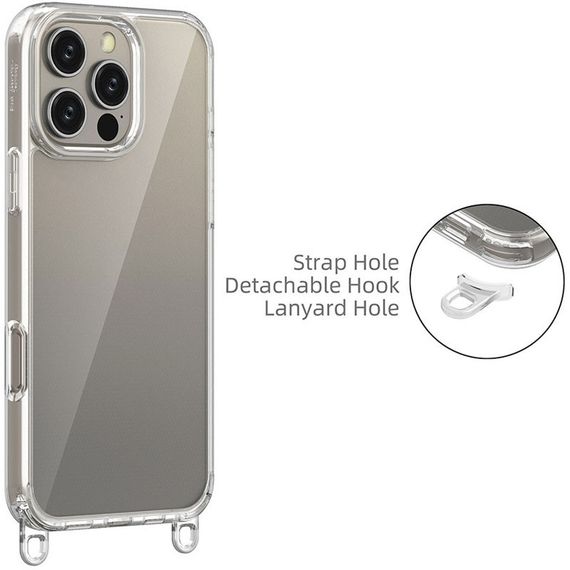 Чохол TPU Transparent with Straps для Apple iPhone 12 Pro Max (6.7") | Зображення 2