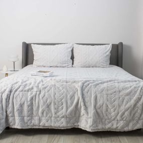 Покрывало евро ТЕП SOFT ANGORA 4-04886_34647 240х260 см светло-серый