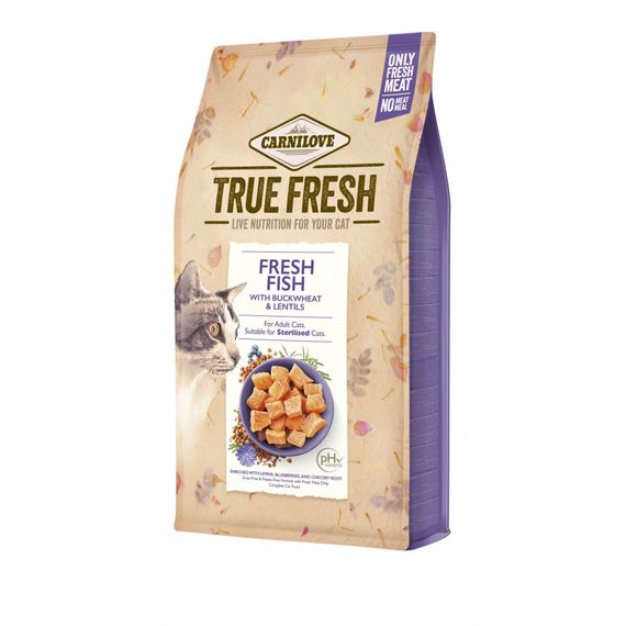 Корм сухий Carnilove True Fresh Cat Fresh Fish для дорослих котів з рибою 1,8 кг