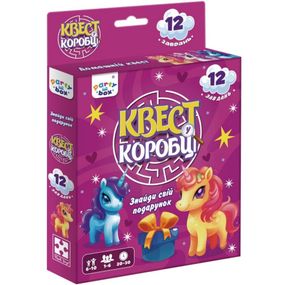 Настольная игра "Квест в коробке Единорожки" VT5902-01 инструкция 12 карточек с заданиями