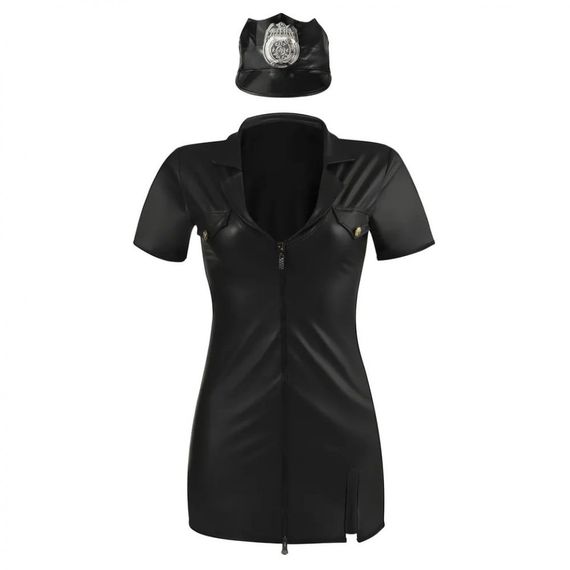Костюм сексі поліцейської Sunspice L/XL, сукня та кепка | Зображення 2