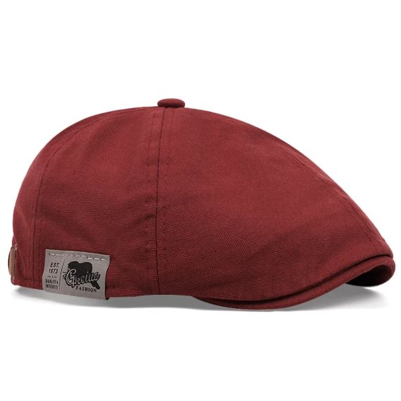Вінтажний модний однотонний берет Ivy Cap Червоний | Зображення 2