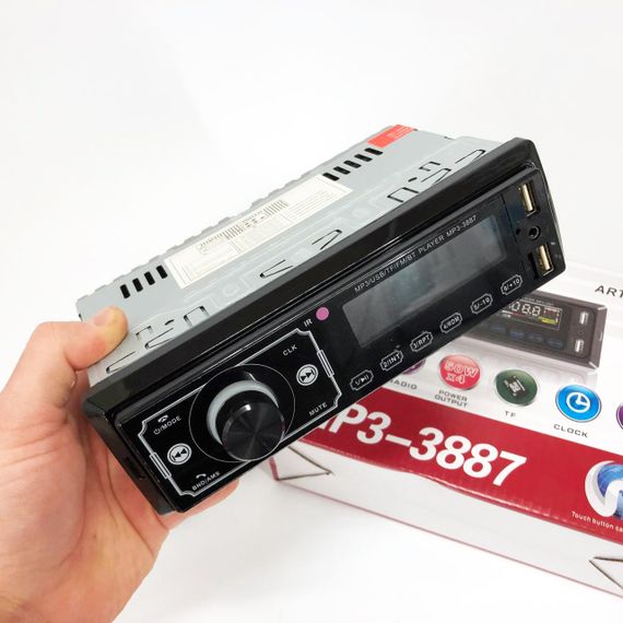 Магнітола для автомобіля з Bluetooth MP3 3887 ISO 1DIN, Незнімні автомагнітоли, Штатна магнітола рено VK-34 | Зображення 1