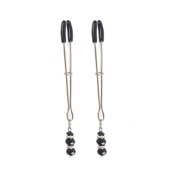 Затискач для сосків Art of Sex - Nipple Clamps Lovely Black Sex Aura | Зображення 1