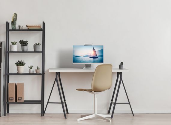 Комп'ютер персональний моноблок ASUS A3402WVAK-WA0030 23.8' FHD AG, Intel 3-100U, 16GB, F512GB, UMA, WiFi, кл+м, 3р, без ОС, білий (90PT03T1-M000Y0) | Зображення 3