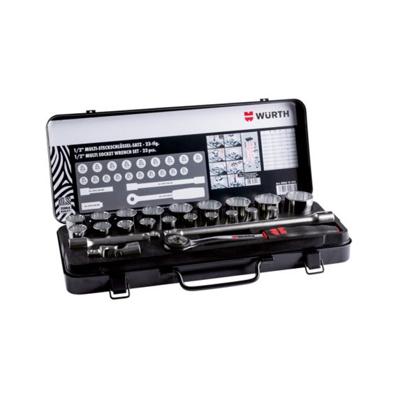 Набір торцевих головок Wurth MULTI проф 1/2" 23 шт | Зображення 1